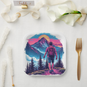 the mountains Birthday or Shower  Paper Plates