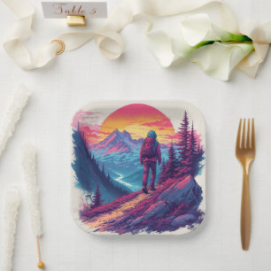 the mountains Birthday or Shower  Paper Plates