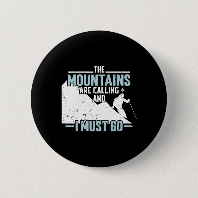 The Mountains Calling  Button (Front)