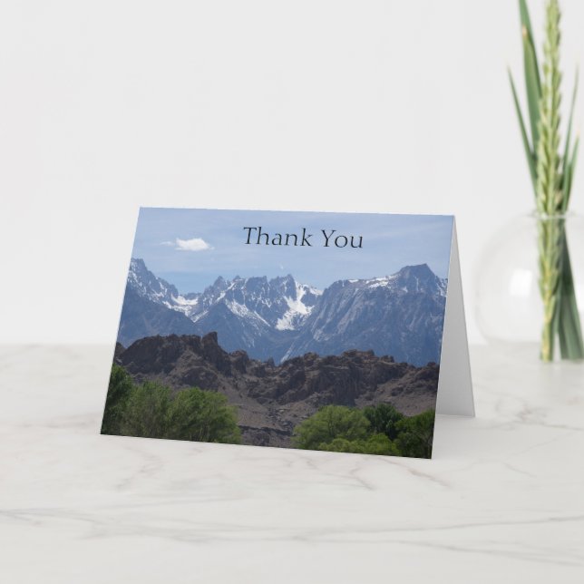 The mountains of Lone Pine Note Card (Front)