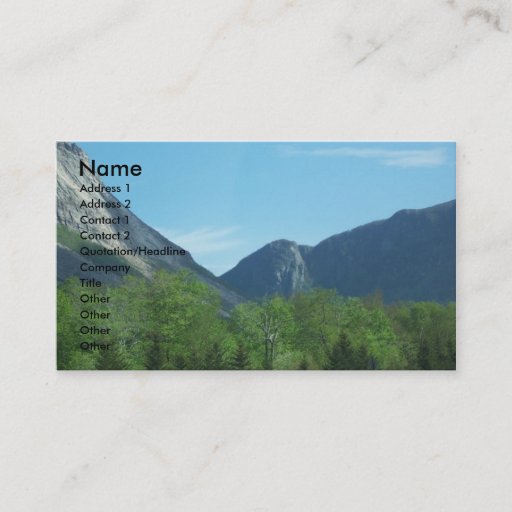 Customizable The Mountains Photo Business Cards