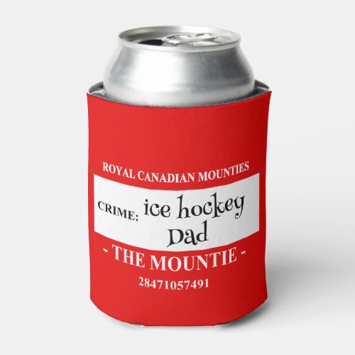 The Mountie Canada Day Can Cooler
