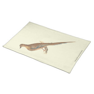 The Mourning Dove (Carolina Turtle Dove) NY Birds Cloth Placemat