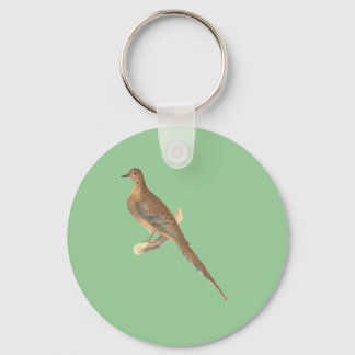 The Mourning Dove (Carolina Turtle Dove) NY Birds Keychain