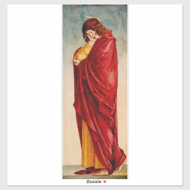 The Mourning Saint John by Andrea da Murano  Sticker (Sheet)