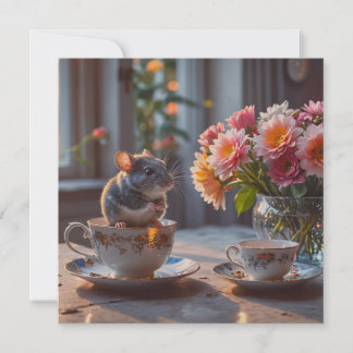 The mouse comes to tea