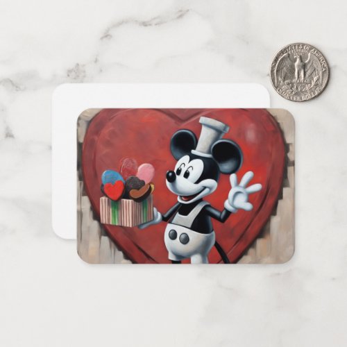 The Mousey Valentines Day Note Card