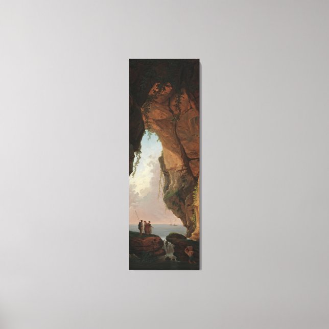 The Mouth of a Cave (1784) Hubert Robert  Canvas Print (Front)