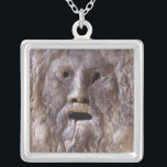 The Mouth of Truth Silver Plated Necklace<br><div class="desc">The Mouth of Truth,  Rome,  Italy</div>