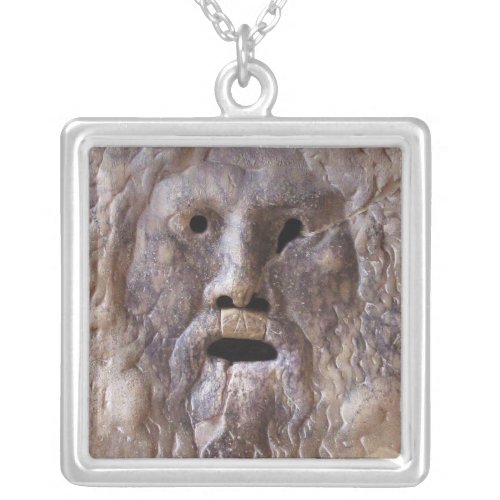 The Mouth of Truth Silver Plated Necklace