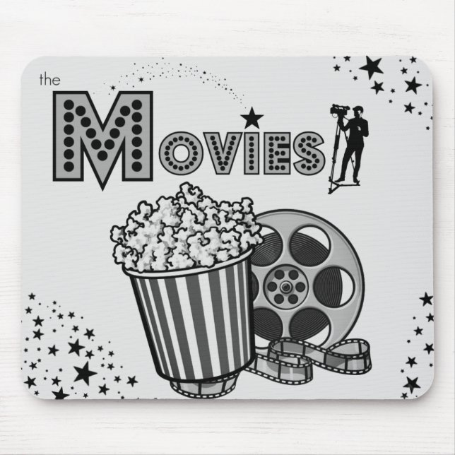 *The Movies* Lite Grey Mousepad (Front)