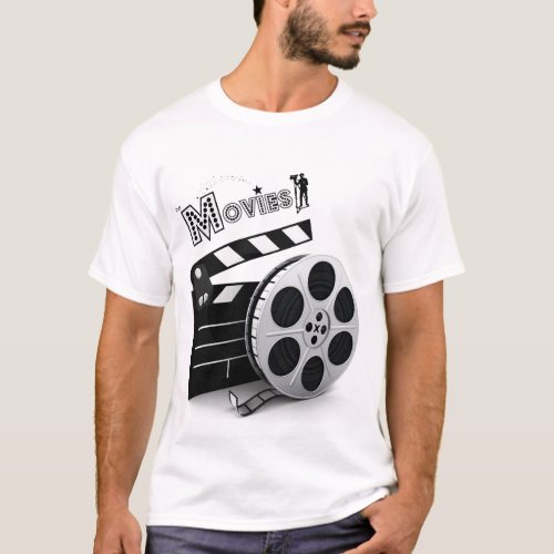 The Movies Reel  Clapper T_Shirt