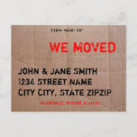 The Moving Box Announcement Postcard at Zazzle