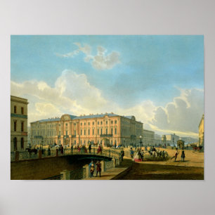 The Moyka Embankment and the Police Bridge Poster