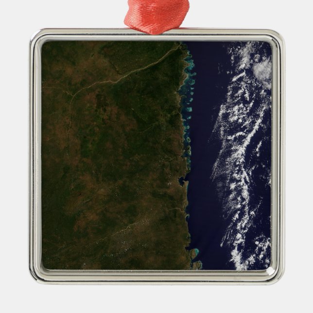 The Mozambique coast Metal Ornament (Front)