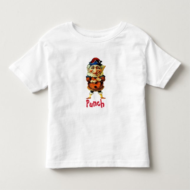 The Mr Punch Puppet, add text Toddler T-shirt (Front)