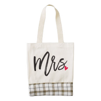 The Mrs. Shoppe | Mrs. Zazzle HEART Tote Bag