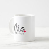 The Mrs. Shoppe | Personalized Mrs. Coffee Mug (Front Left)