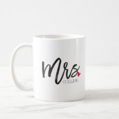 The Mrs. Shoppe | Personalized Mrs. Coffee Mug (Left)