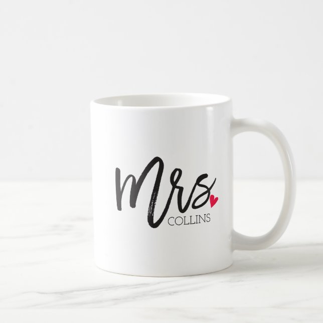 The Mrs. Shoppe | Personalized Mrs. Coffee Mug (Right)