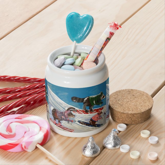 The Ms. Elizabeth Ski Team Candy Jar (In Situ)