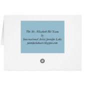 The Ms. Elizabeth Ski Team Cards (Back Horizontal)