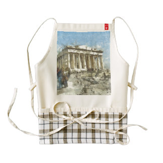 The much visited Acropolis Zazzle HEART Apron