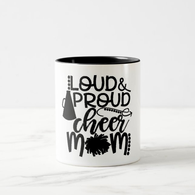 THE MUG FOR A "PROUD MOM OF A CHEERLEADER" (Center)