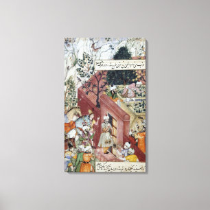 The Mughal Emperor Babur Canvas Print