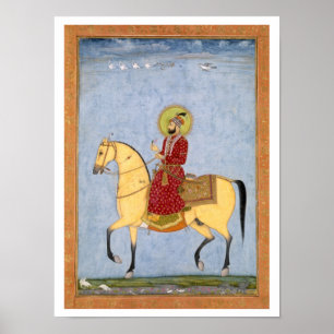 The Mughal Emperor Farrukhsiyar(1683-1719) (r.1713 Poster