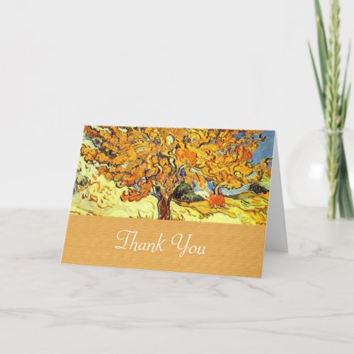 The Mulberry Tree thank you greeting card Vintage