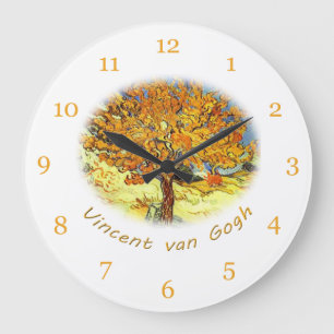 The Mulberry Tree, Vincent van Gogh Large Clock