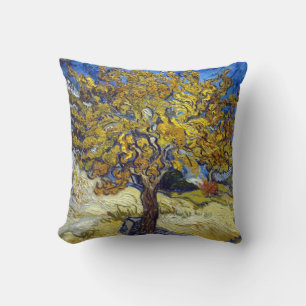 The Mulberry Tree. Vincent Van Gogh. Throw Pillow