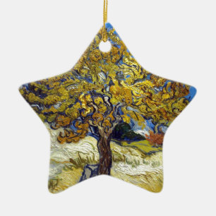 The Mulberry Tree, Vincent van Gogh. Vintage Ceramic Ornament