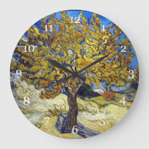 The Mulberry Tree, Vincent van Gogh. Vintage Large Clock