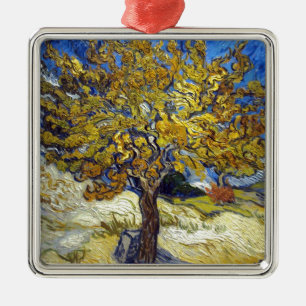 The Mulberry Tree, Vincent van Gogh. Vintage Metal Ornament