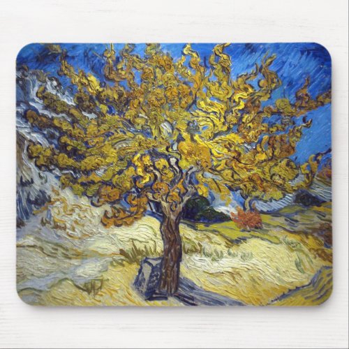 The Mulberry Tree Vincent van Gogh Vintage Mouse Pad