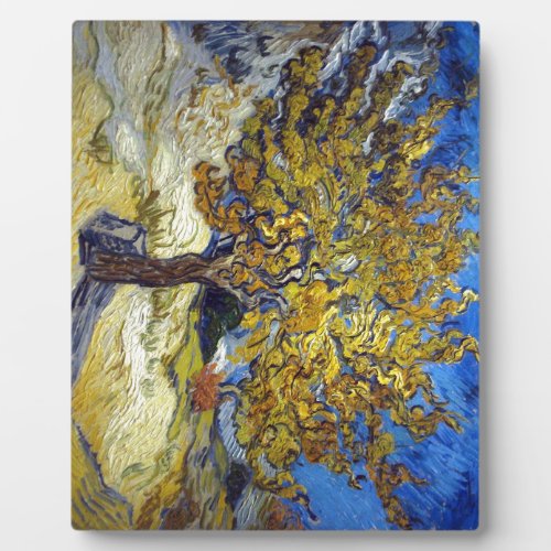 The Mulberry Tree Vincent van Gogh Vintage Plaque
