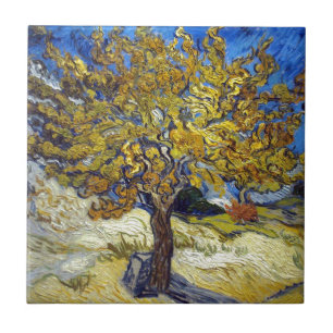The Mulberry Tree, Vincent van Gogh. Vintage Tile