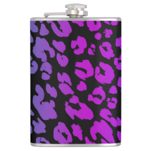 The Multi-Colored Leopard Series Design 1 Flask