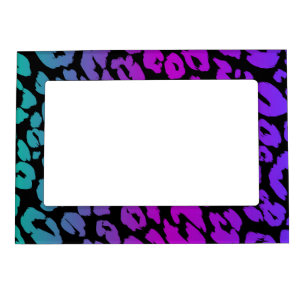 The Multi-Colored Leopard Series Design 1 Magnetic Frame