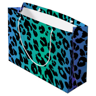 The Multi-Colored Leopard Series Design 6 Large Gift Bag