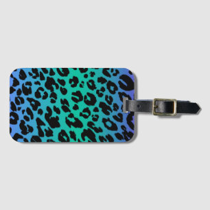 The Multi-Colored Leopard Series Design 6 Luggage Tag