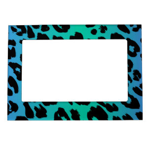 The Multi-Colored Leopard Series Design 6 Magnetic Frame