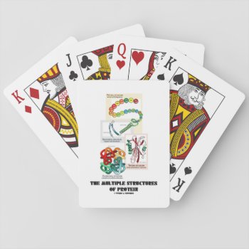 The Multiple Structures Of Protein (biology) Playing Cards by wordsunwords at Zazzle