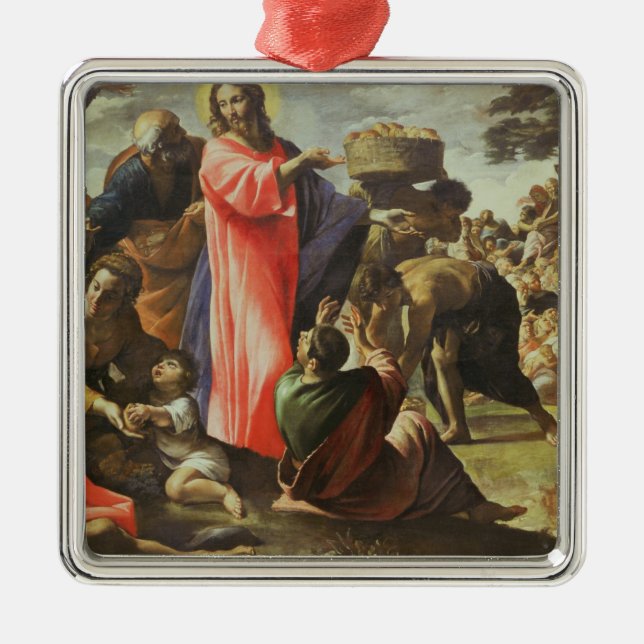 The Multiplication of the Loaves and Fishes Metal Ornament (Front)
