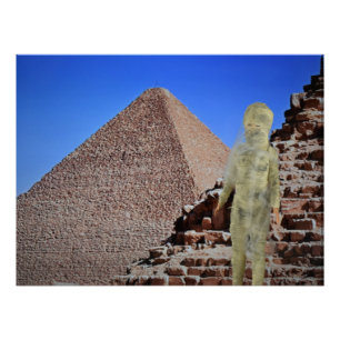 The Mummy escape from Egypt. Halloween Poster