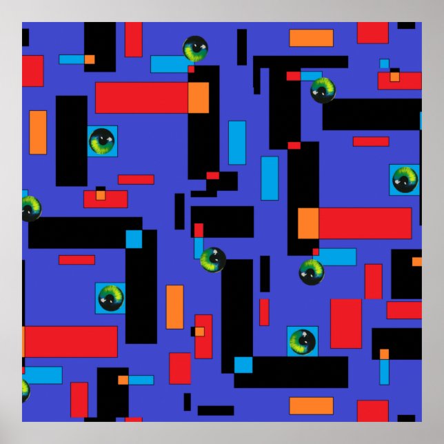 The Mummy I - Ken Gage Abstract Art Poster (Front)