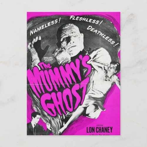 The Mummys Ghost _ Vintage movie Postcard