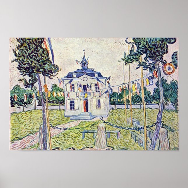The Municipal House In Auvers By Vincent Van Gogh Poster (Front)
